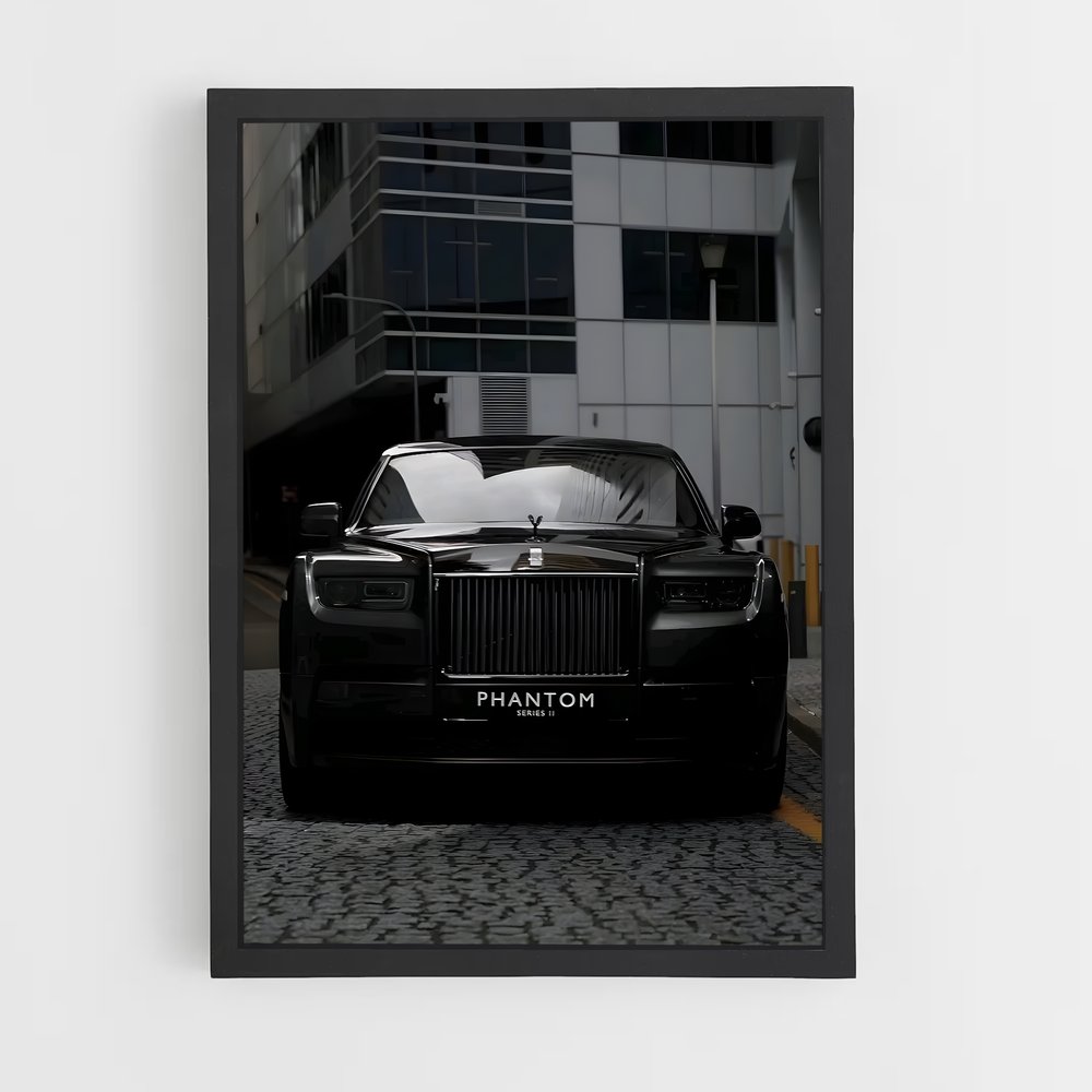 Poster Rolls Royce Noir Éblouissant – affiche Rolls-Royce (vue 2)